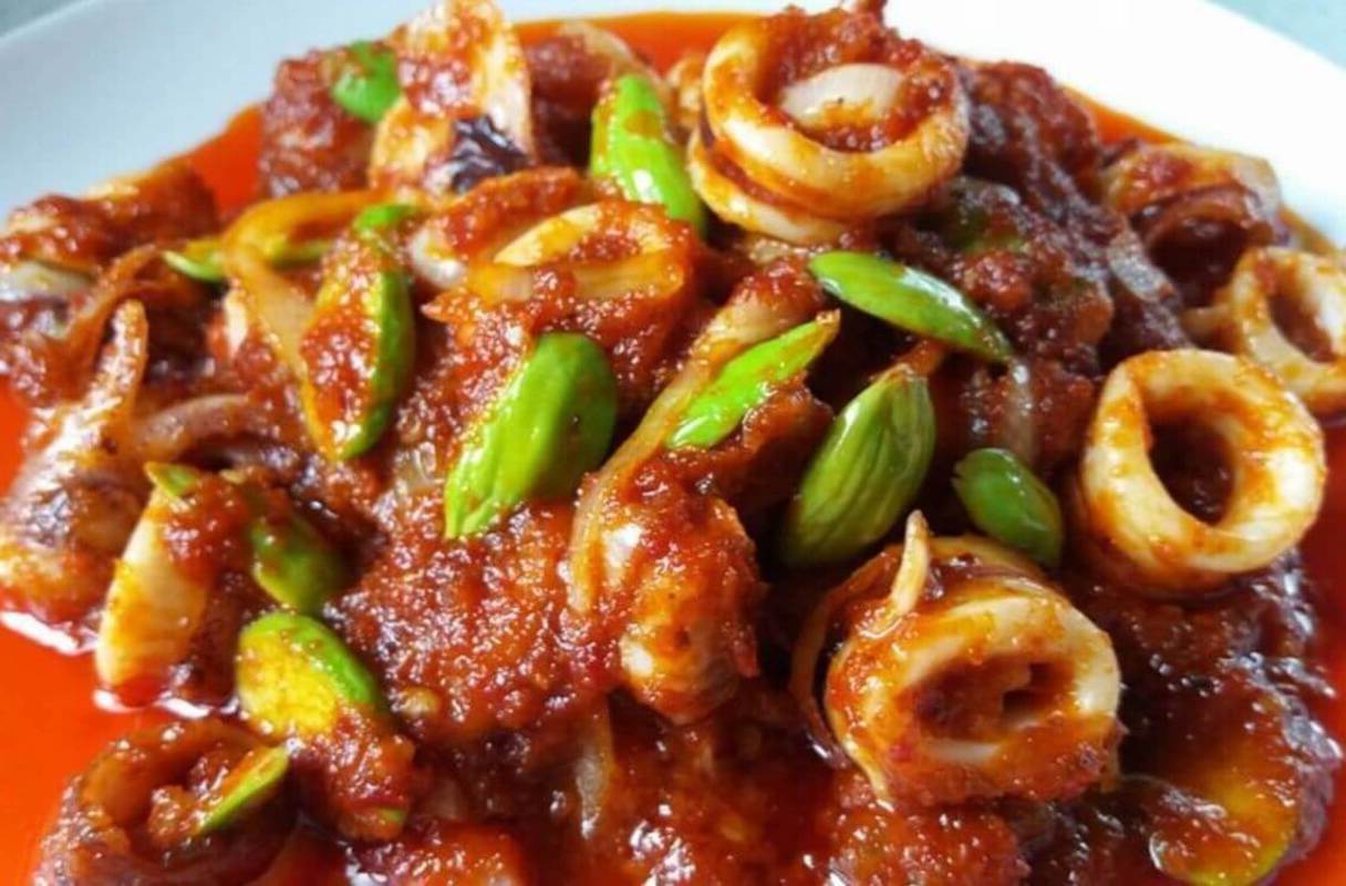 resepi-sambal-tumis-sotong-dan-petai