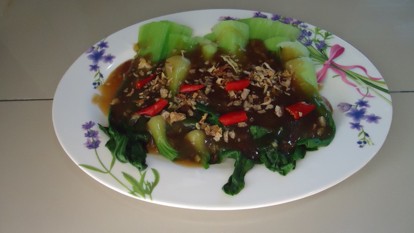 resepi-pak-choy-tumis-sos-tiram