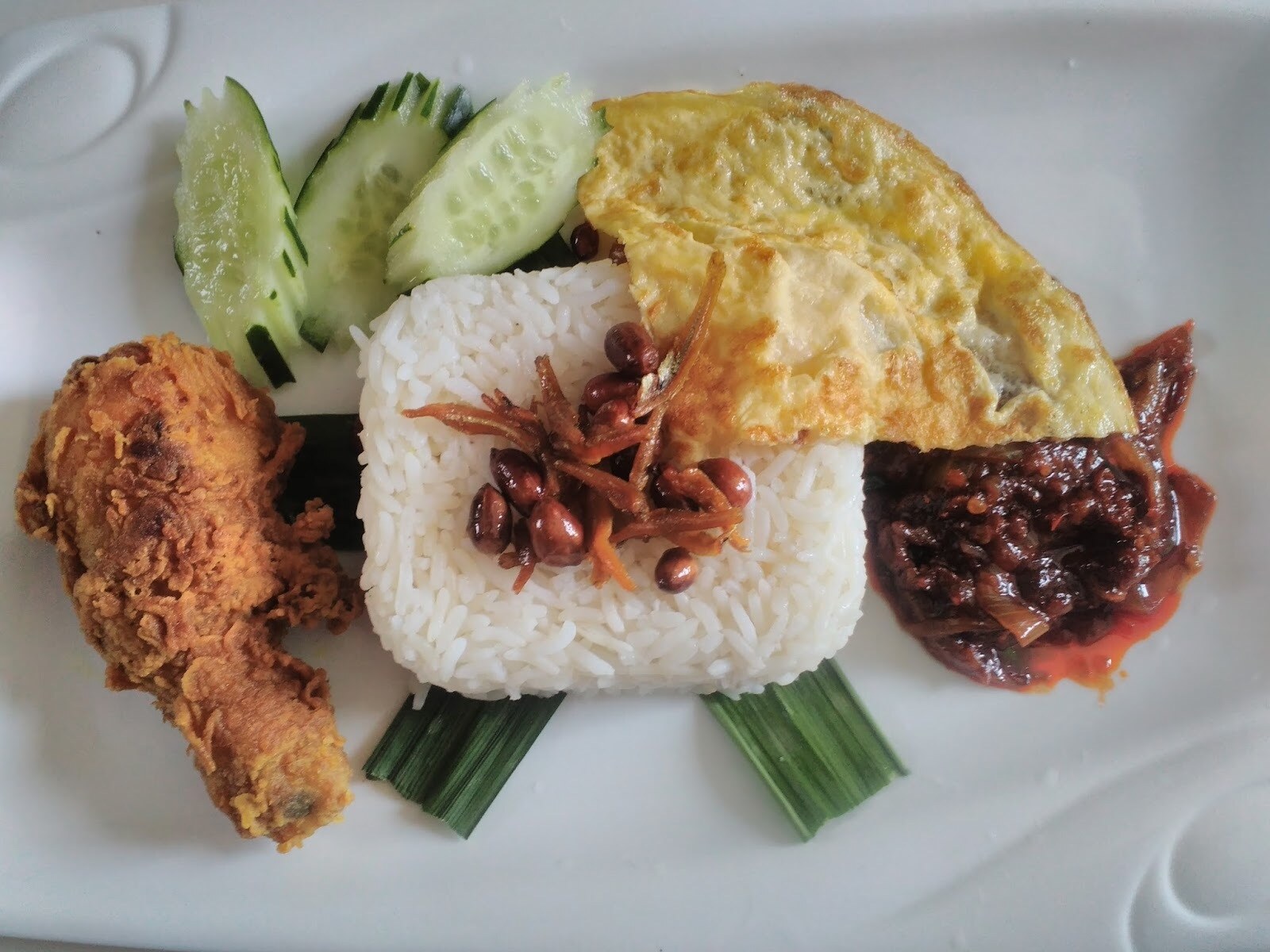 resepi-ayam-goreng-berempah-nasi-lemak-kukus